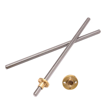 Lead Screw για 3D Εκτυπωτή, Ανοξείδωτος Χάλυβας T8, 304 SS