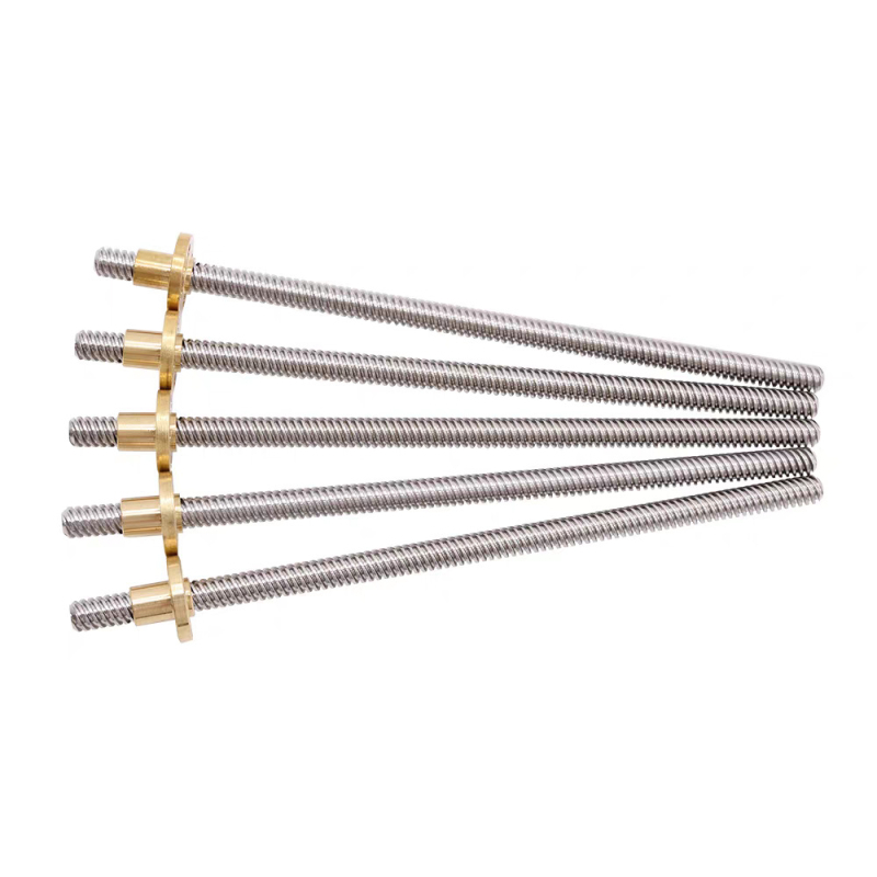 Lead Screw για 3D Εκτυπωτή, Ανοξείδωτος Χάλυβας T8, 304 SS