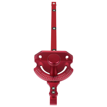 Ξυλουργικό Τ-track από κράμα αλουμινίου, γωνιακό μετρούμενο εργαλείο με δίσκο για γρήγορη τοποθέτηση