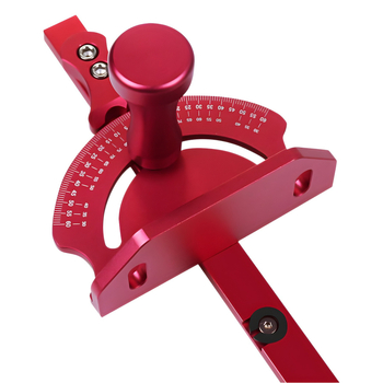 Ξυλουργικό Τ-track από κράμα αλουμινίου, γωνιακό μετρούμενο εργαλείο με δίσκο για γρήγορη τοποθέτηση