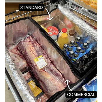 Θερμομονωτική τσάντα αποθήκευσης, μεγάλη χωρητικότητα, ύφασμα Oxford 600D, πολυχρηστική, χρήση κουζίνας