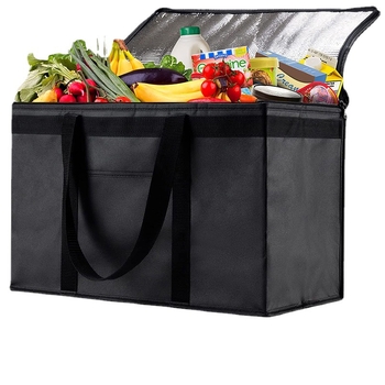 Θερμομονωτική τσάντα αποθήκευσης, μεγάλη χωρητικότητα, ύφασμα Oxford 600D, πολυχρηστική, χρήση κουζίνας