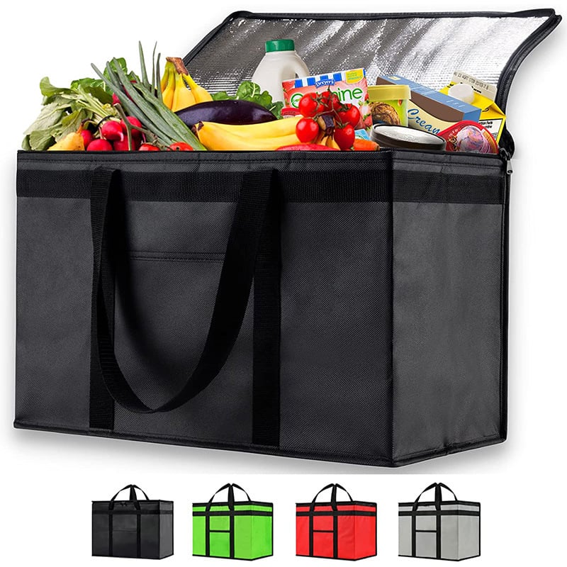 Termoizolācijas uzglabāšanas soma, liela ietilpība, 600D Oxford audums, daudzfunkcionāla, virtuves lietošanai