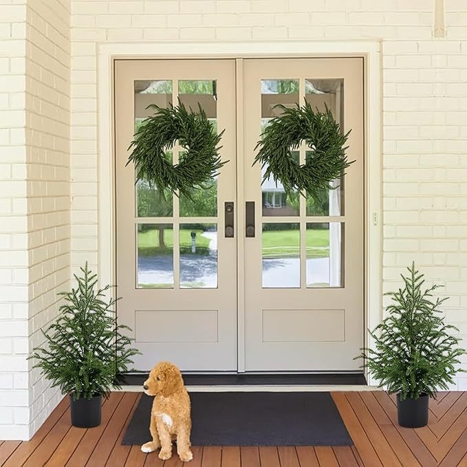 Brad artificial de Crăciun Hua Qian – Material plastic, Copac de Crăciun, Potrivit pentru Crăciun, Brand Hua Qian