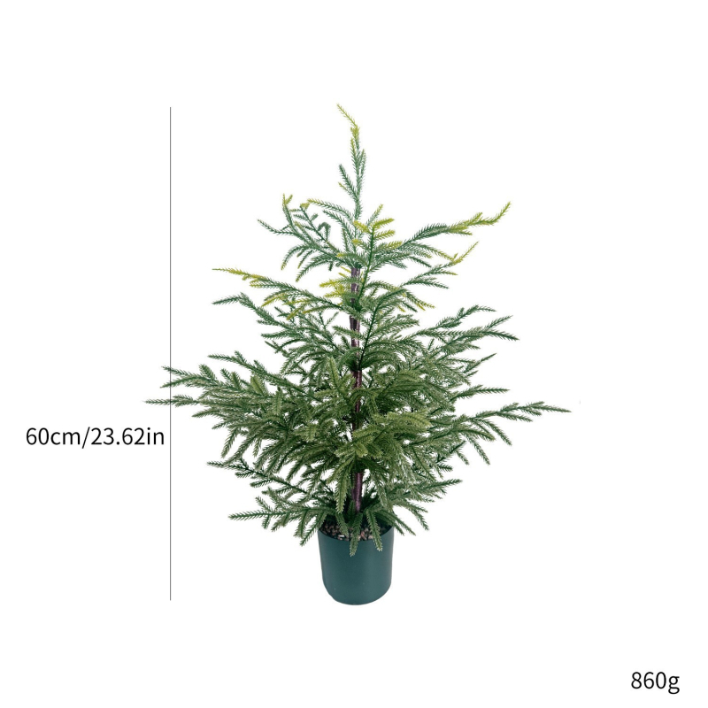 Brad artificial de Crăciun Hua Qian – Material plastic, Copac de Crăciun, Potrivit pentru Crăciun, Brand Hua Qian