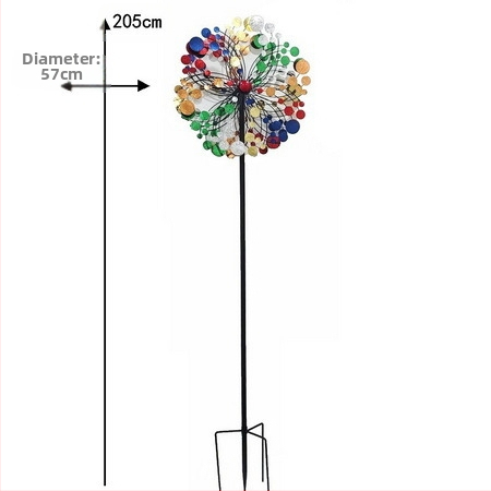 Železná záhradná socha veterný mlyn – moderný minimalistický štýl, elektroplatovanie, liatie, leštenie