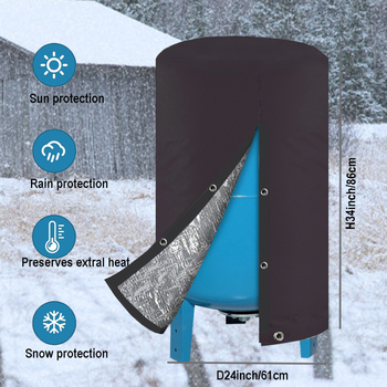 Κάλυμμα Αντλίας Κρήνης Εξωτερικού Χώρου – 600D Αδιάβροχο με Αλουμινόφυλλο, Μινιμαλιστικό Στυλ