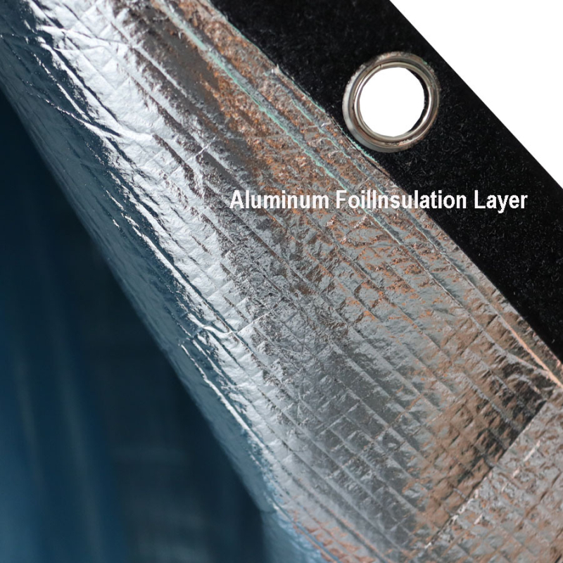 Išorinis fontano siurblio gaubtas – 600D atsparus vandeniui, su aliuminio folija, minimalistinis stilius