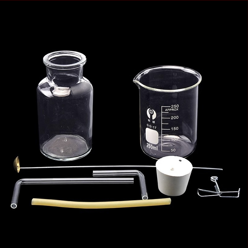 Учебно устройство за измерване съдържанието на кислород във въздуха чрез изгаряне на червен фосфор