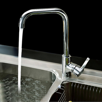 Virtuvės plautuvės maišytuvo su pasukamu korpusu, varinis korpusas, keraminis vožtuvo šerdis, 10 mm įvadas/išvadas, 35 mm vožtuvo sėdynės skersmuo