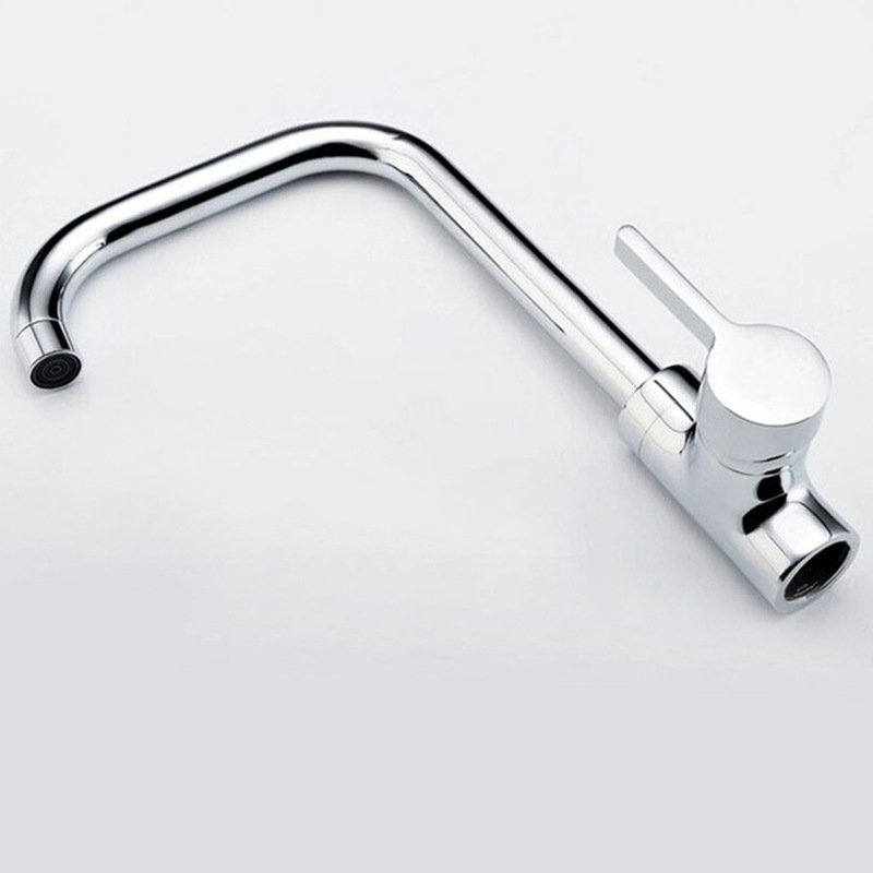 Virtuvės plautuvės maišytuvo su pasukamu korpusu, varinis korpusas, keraminis vožtuvo šerdis, 10 mm įvadas/išvadas, 35 mm vožtuvo sėdynės skersmuo