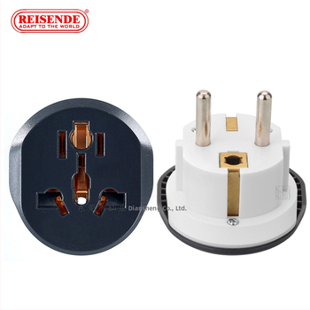 REISENDE ταξιδιωτικός μετατροπέας – συμβατότητα με γερμανικές, ευρωπαϊκές, πρίζες Μέσης Ανατολής, γαλλικές, κορεατικές και ρωσικές· CE και ROHS πιστοποιημένα; λειτουργία μετατροπής