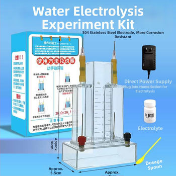 Hofmann υδατικής ηλεκτρολύσεως δοκιμαστικό σύστημα – Παραγωγή υδρογόνου και οξυγόνου, Εκπαιδευτική συσκευή χημείας, Τροφοδοσία ηλεκτρολύτη