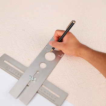 Yilin Μέτρο Ευθυγράμμισης Οπών για Κεραμικά Πλακίδια και Γυαλί – 60 Θέσεων, Με Θήκη και Παξιμάδι