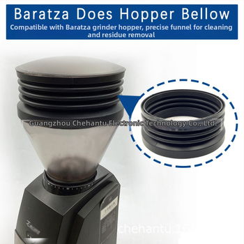 Baratza Hopper Bellow valymo priedas kavos malūnui — Che Hantu, šiuolaikiškas minimalistinis stilius; dryžių raštas; rankomis piešiamas paviršius; 2023 m. rudens pristatymas