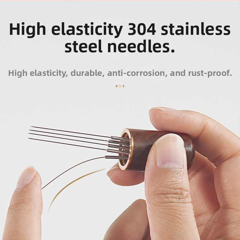 WDT мини игла за разпределение на кафе прах — неръждаема стомана, ръчна изработка, висок клас, KOFFR