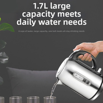 Ηλεκτρικός βραστήρας από ανοξείδωτο ατσάλι, 110 V, 1350 W, αυτόματη απενεργοποίηση, προστασία από υπερθέρμανση και προστασία από ξηρό βρασμό.