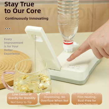 Momentālais ūdens sildītājs ar sūknēšanas funkciju, plastmasas korpuss, mehāniska darbība, pievienots pie barošanas, karikatūras/mini stils, modelis 1