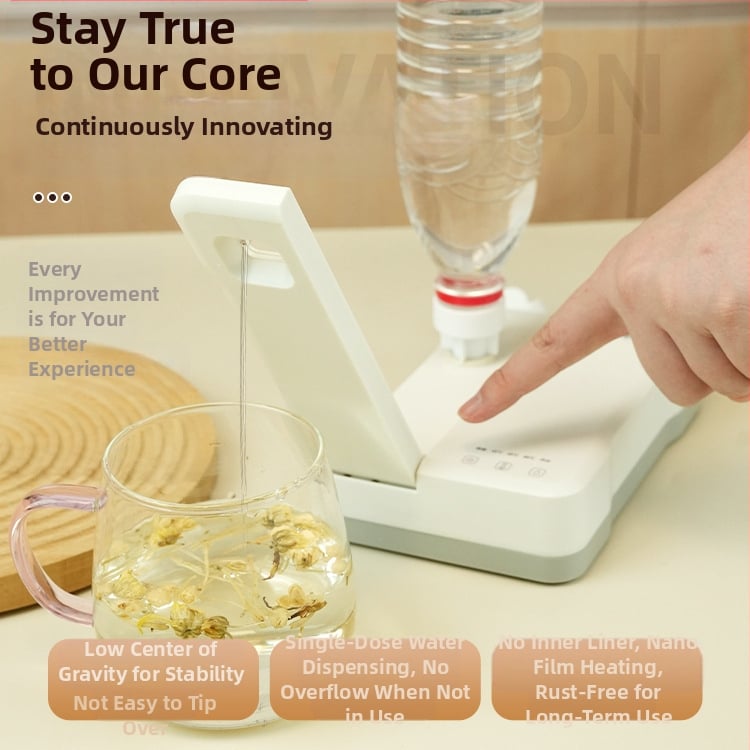 Momentālais ūdens sildītājs ar sūknēšanas funkciju, plastmasas korpuss, mehāniska darbība, pievienots pie barošanas, karikatūras/mini stils, modelis 1