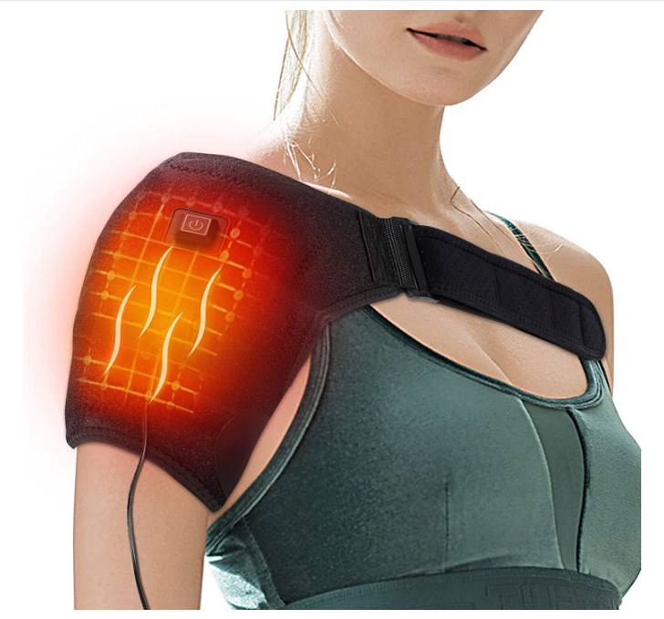 Karsējošs plecu spilventiņš ar 3 līmeņu temperatūras kontroli, 5V DC, temperatūras diapazons 104-150°, materiāls OK audums + SBR, svars 186 g