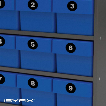 Ετικέτες με αριθμό σειράς, τετράγωνες, αυτοκόλλητες από χαλκού πλάκα, αποσπώμενο κόλλα, 0.1 mm πάχος, 25 τεμάχια ανά φύλλο