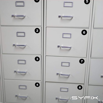 Ετικέτες με αριθμό σειράς, τετράγωνες, αυτοκόλλητες από χαλκού πλάκα, αποσπώμενο κόλλα, 0.1 mm πάχος, 25 τεμάχια ανά φύλλο