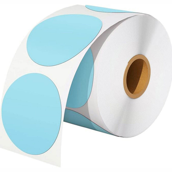 Kūrinės savarankiškai lipnios terminės etiketės gaminio identifikavimui — karšto liejimo klijai, 0,02 mm storis, Glassine atgal, terminis spausdinimas