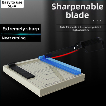 A4-es kézi papírvágó SL-A, műanyag irodai vágóeszköz