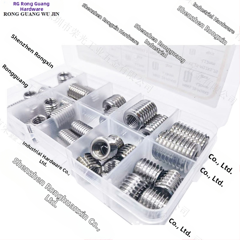 Комплект конверсионни гайки за вътрешни и външни резби, 33 бр., GB6178, неръждаема стомана 303/304, клас A, якост A4-80.