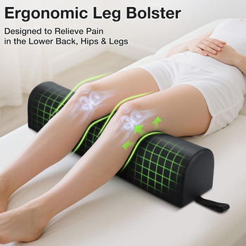 Μαξιλάρι ανύψωσης ποδιού για μετεγχειρητική αποκατάσταση – ημικυκλικό κυματοειδές μαξιλάρι ποδιού με ανακούφιση οιδήματος και πίεσης, πυρήνας από πολυεστερική ίνα, ύψος 5,1–10 εκ, πολυλειτουργικό μαξιλάρι μασάζ για ενήλικες