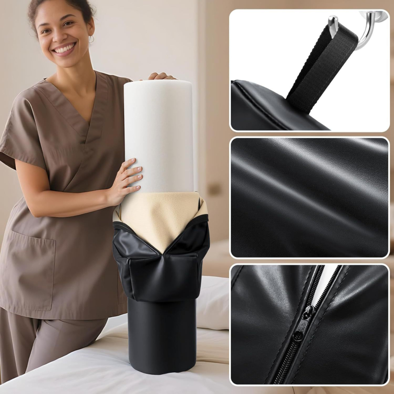 Μαξιλάρι ανύψωσης ποδιού για μετεγχειρητική αποκατάσταση – ημικυκλικό κυματοειδές μαξιλάρι ποδιού με ανακούφιση οιδήματος και πίεσης, πυρήνας από πολυεστερική ίνα, ύψος 5,1–10 εκ, πολυλειτουργικό μαξιλάρι μασάζ για ενήλικες