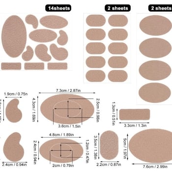 Фланелен протектор за токчета - попиване на пот, дишащ, против износване, ежедневен стил
