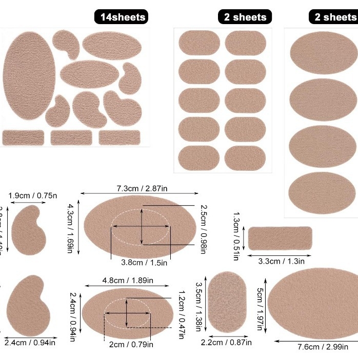 Фланелен протектор за токчета - попиване на пот, дишащ, против износване, ежедневен стил