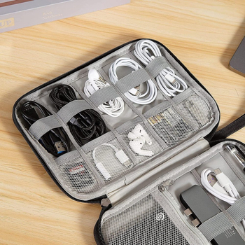 Ψηφιακός οργανωτής αποθήκευσης καλωδίων και φορτιστών - μεγάλη χωρητικότητα, φορητός, αδιάβροχος, Oxford ύφασμα, επένδυση πολυεστέρα, ταξιδιωτικός οργανωτής