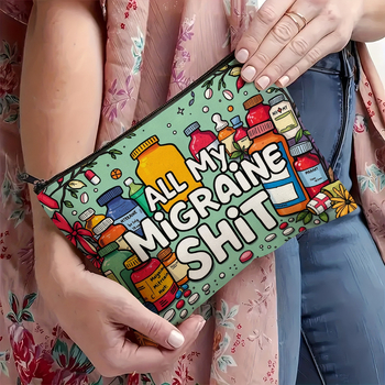 Τσάντα Μακιγιάζ με ανθεκτικό φερμουάρ που δεν ξεθωριάζει, φορητός πολυλειτουργικός οργανωτής καλλυντικών (40 g, μοντέλο myc-882, εκτύπωση με μεταφορά θερμότητας)