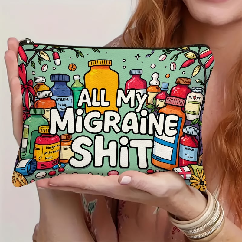 Τσάντα Μακιγιάζ με ανθεκτικό φερμουάρ που δεν ξεθωριάζει, φορητός πολυλειτουργικός οργανωτής καλλυντικών (40 g, μοντέλο myc-882, εκτύπωση με μεταφορά θερμότητας)