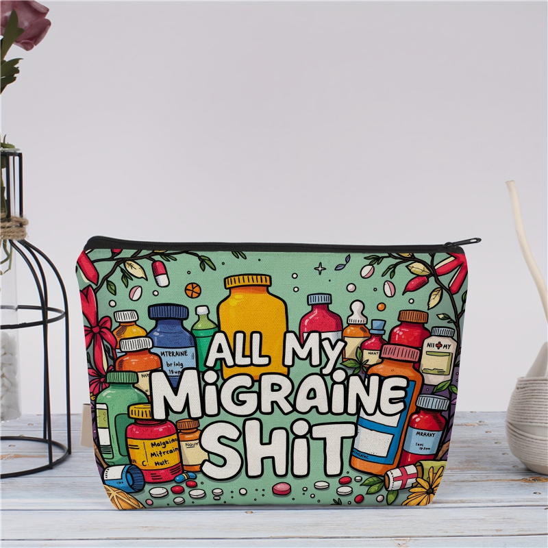 Τσάντα Μακιγιάζ με ανθεκτικό φερμουάρ που δεν ξεθωριάζει, φορητός πολυλειτουργικός οργανωτής καλλυντικών (40 g, μοντέλο myc-882, εκτύπωση με μεταφορά θερμότητας)