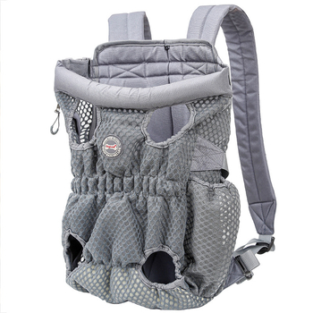 DogLemi Suņu un kaķu krūšu mugursoma, elpojošs Oxford audums un sietu materiāls, 2L ietilpība, mīksts, gatavs privātajai zīmei