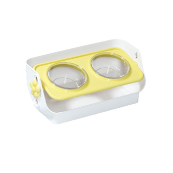 Ενισχυμένο διπλό μπολ για γάτες με αντιδιαρροϊκή σχεδίαση για σίτιση και πόση (ABS)