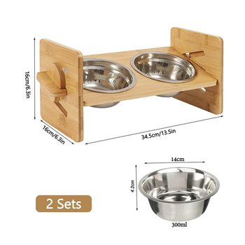 Ξύλινο Ράφι Τροφής για Γάτες με Αυτόματο Σύστημα Διατροφής