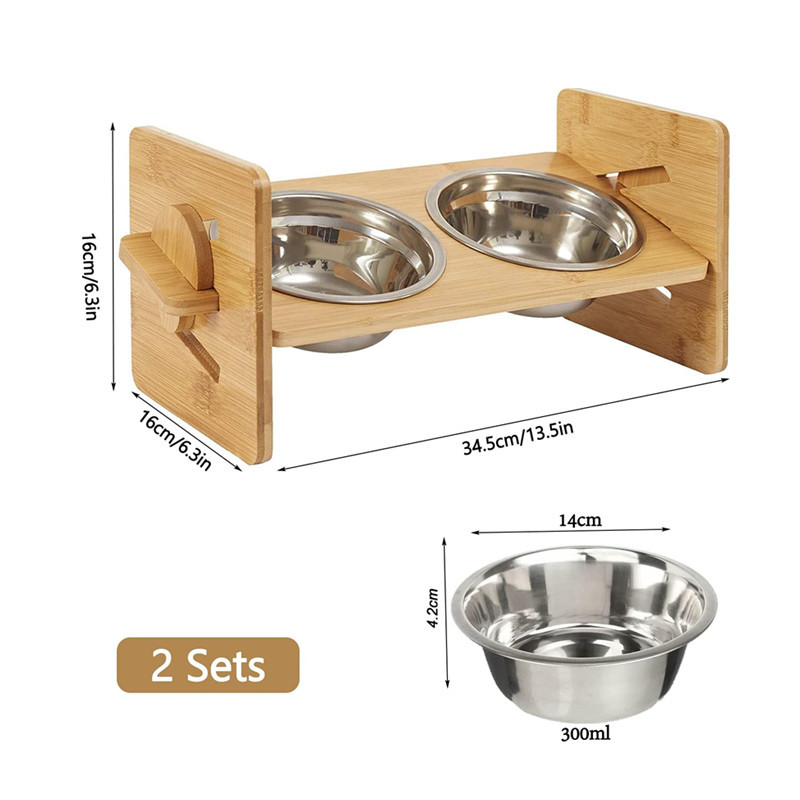 Medinis kačių šėrimo laikiklis su automatine šėrimo sistema