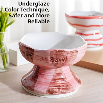 Κεραμικό μπολ φαγητού για γάτες – μοντέλο QW10159tys – για γάτες – εξοπλισμός ταΐσματος κατοικίδιων