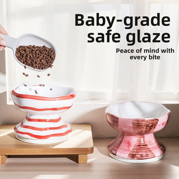 Κεραμικό μπολ φαγητού για γάτες – μοντέλο QW10159tys – για γάτες – εξοπλισμός ταΐσματος κατοικίδιων