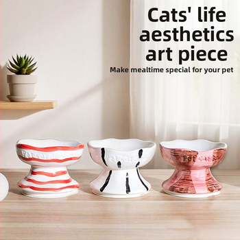 Κεραμικό μπολ φαγητού για γάτες – μοντέλο QW10159tys – για γάτες – εξοπλισμός ταΐσματος κατοικίδιων
