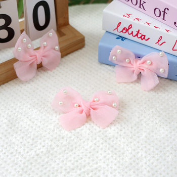 Clip de păr pentru animale de companie – funda cu perle din poliester, stil prințesă, PETCIRCLE, origine Shanghai