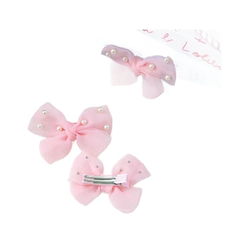 Clip de păr pentru animale de companie – funda cu perle din poliester, stil prințesă, PETCIRCLE, origine Shanghai