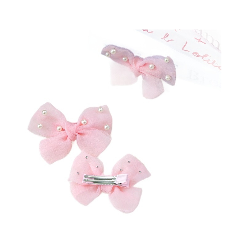 Clip de păr pentru animale de companie – funda cu perle din poliester, stil prințesă, PETCIRCLE, origine Shanghai