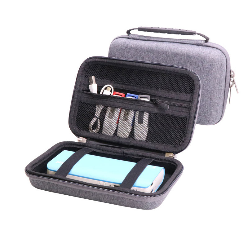 EVA daudzfunkcionāla pārnēsājama ārējā diska un power bank uzglabāšanai; modelis 1760; materiāls EVA; mērķis: digitālā uzglabāšana