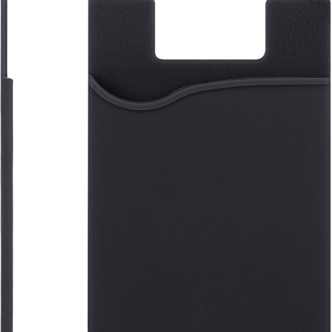 KOOSUK Silikona telefona kartes turētājs, 3-pak, līmējošs maciņš ID un kredītkartēm