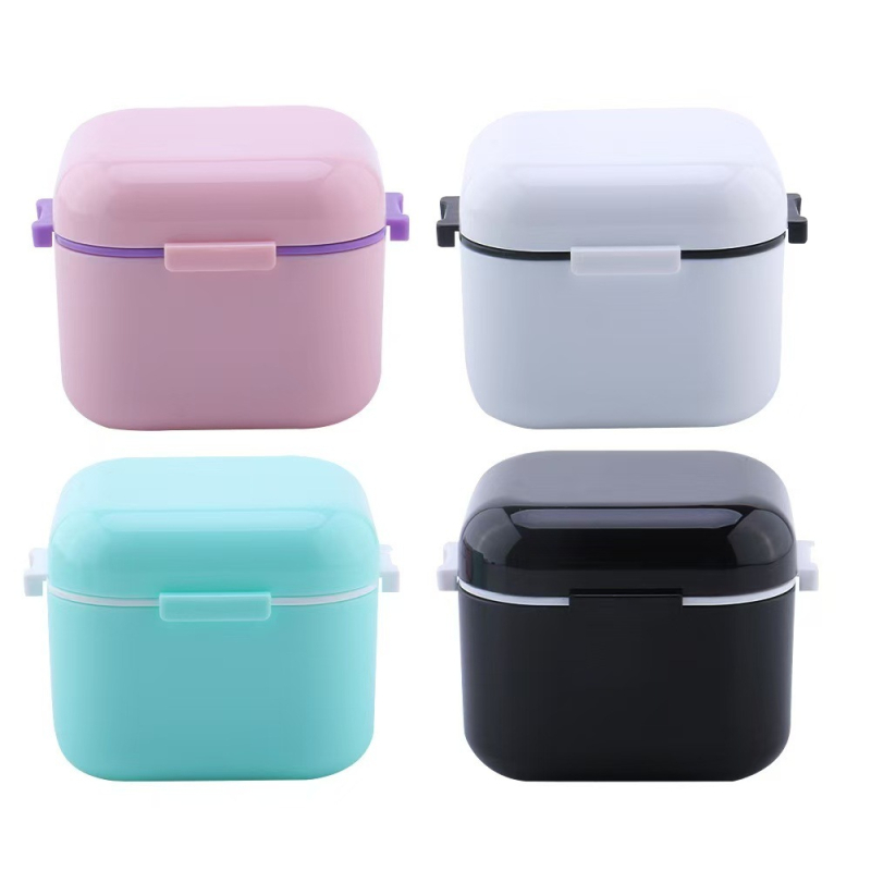 Plastmasas nagu instrumentu dezinfekcijas un tīrīšanas kaste ar alkohola iemērkšanas funkciju; neto saturs 30